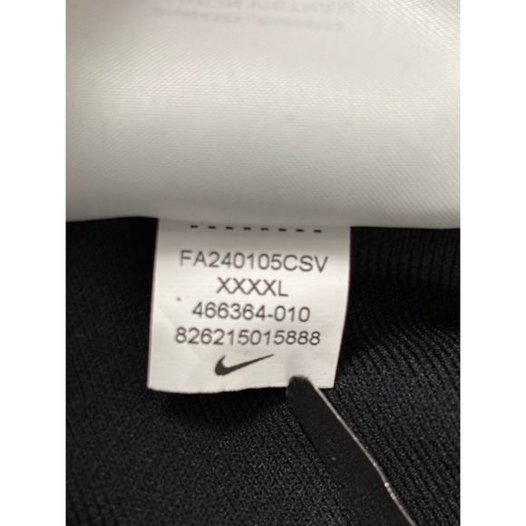 Nike Men's Golf Long Sleeve Dri-Fit Performance Polo Black Size 4XL NWT - Picture 10 of 11